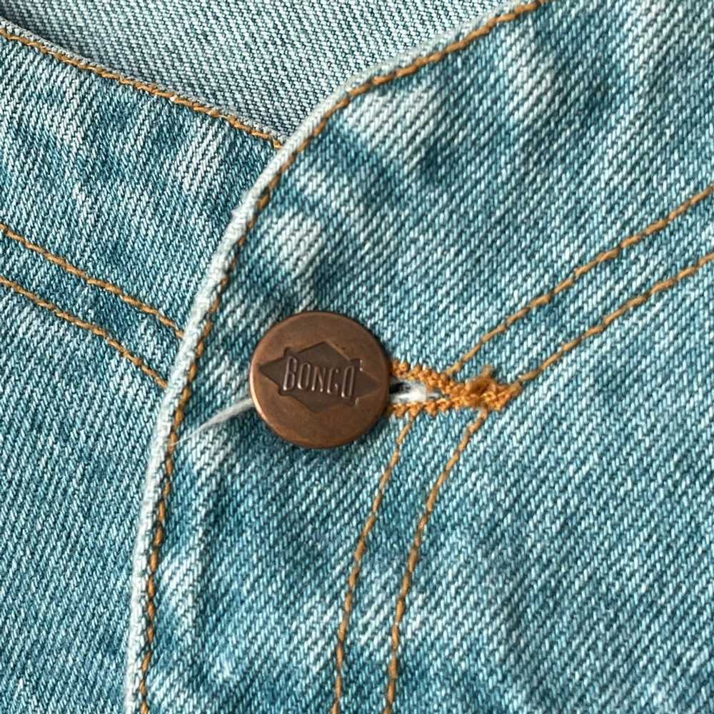 Vintage Vintage Rare Aqua Blue Denim Jean Jacket … - image 3