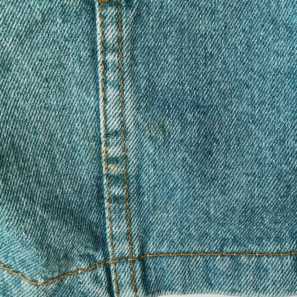 Vintage Vintage Rare Aqua Blue Denim Jean Jacket … - image 6