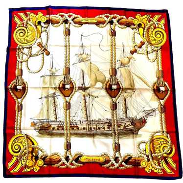 Hermes HERMES 'Tribord' Navy|Red|Cream Carre 90 M… - image 1