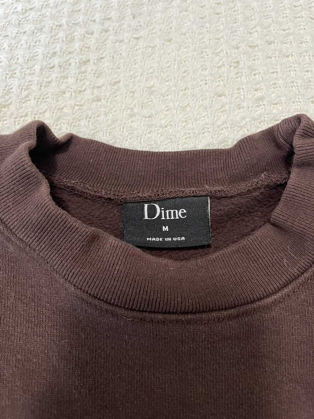 Dime Dark Brown Dime Crewneck - image 3