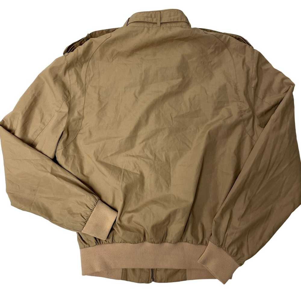 Members Only 80's Members Only Khaki Beige Bomber… - image 2