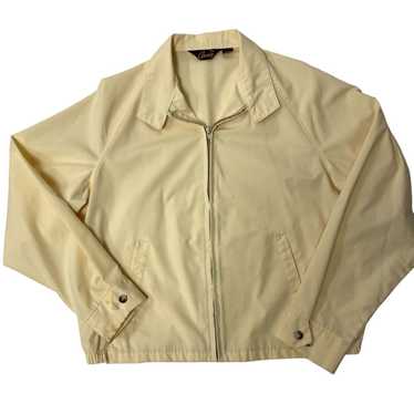 Unkwn 80's Arnold Palmer Arnie Cream BOMBER Windbr