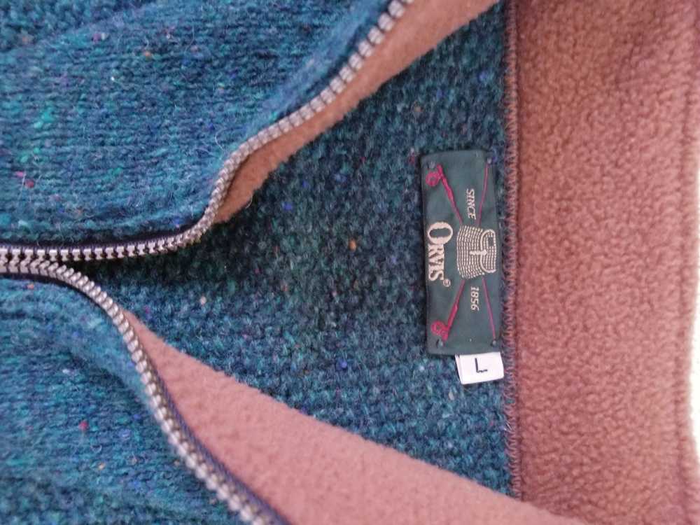 Orvis 1/4 zipper wool vintage - image 5