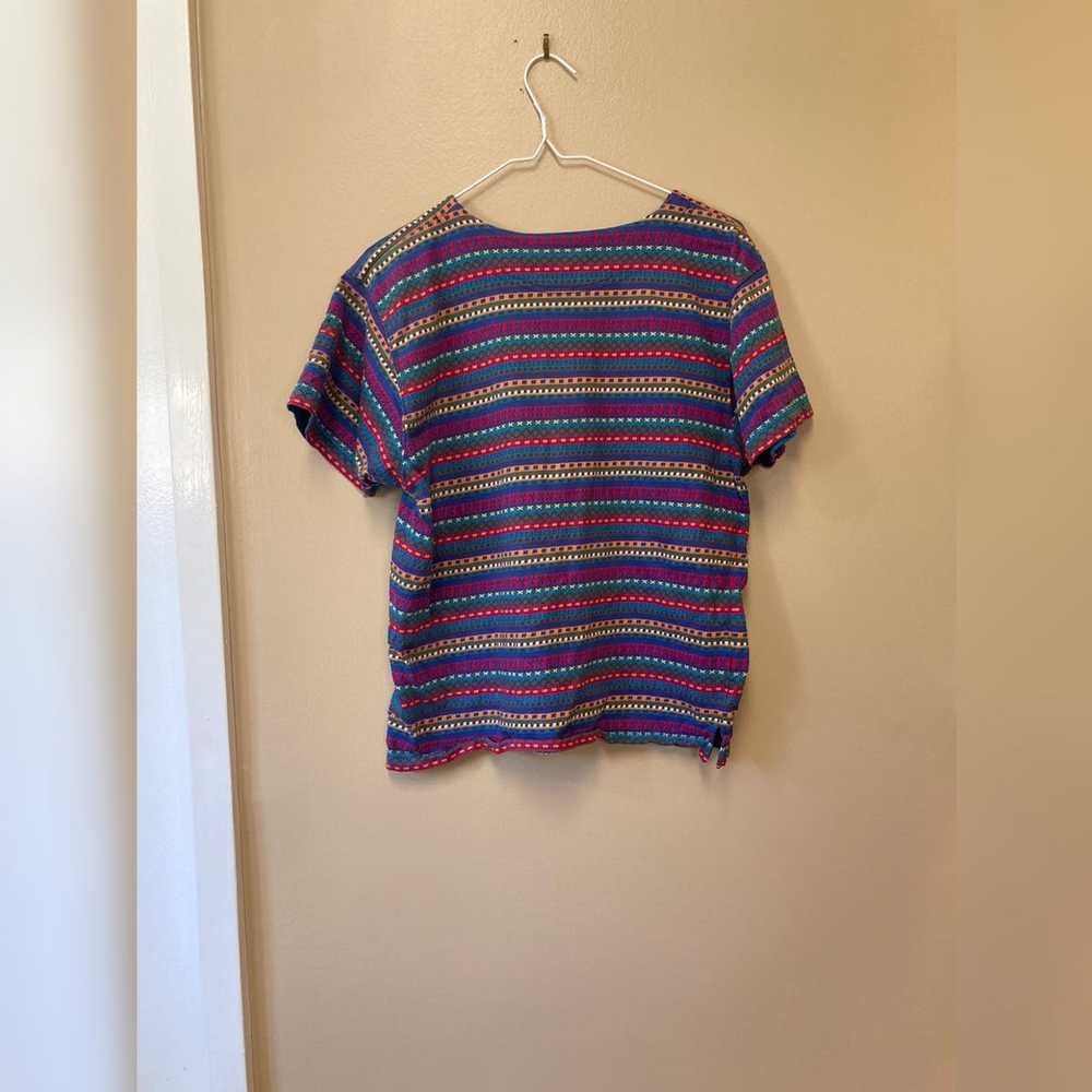 Vintage Liz Claiborne Abstract T-Shirt - image 2