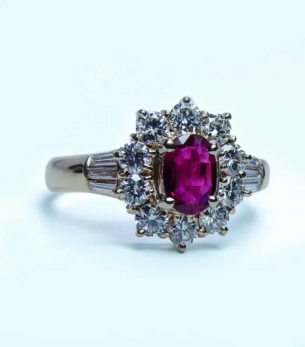 Vintage H Stern Ruby Diamond 18K Gold Ring Prince… - image 2