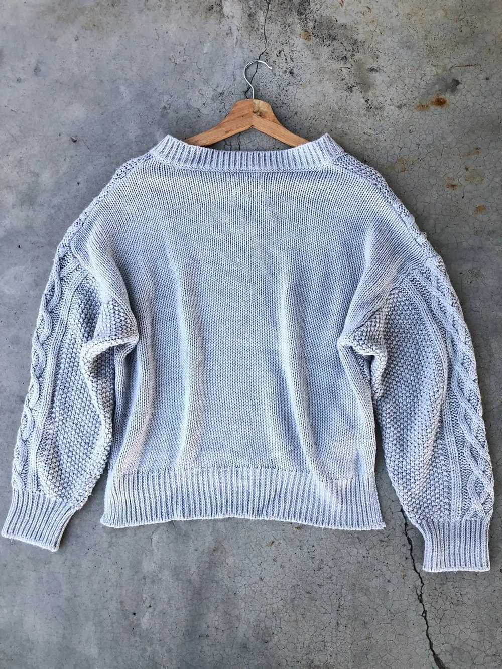 Coloured Cable Knit Sweater × Vintage × Visitor O… - image 9