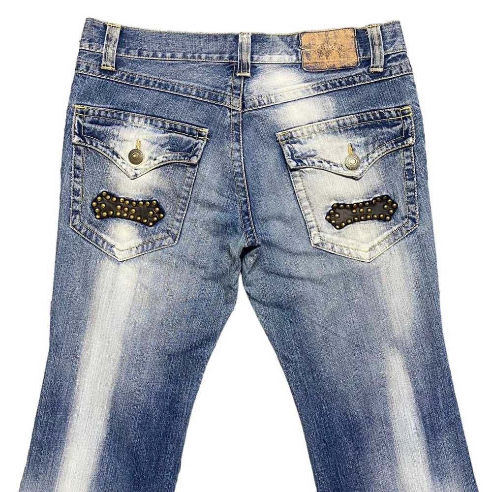 Japanese Brand × PPFM PPFM Denim Flare Jeans Stud… - image 9