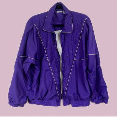 Vintage 80s purple windbreaker - Gem