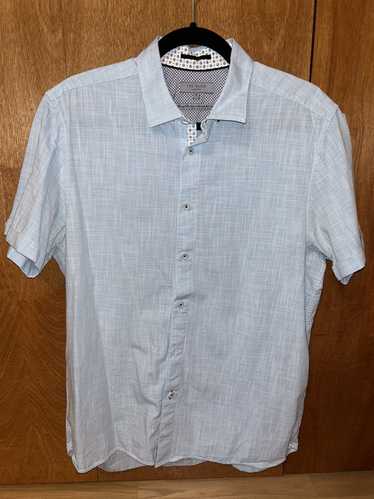 Ted Baker Ted Baker Blue Short Sleeve Button-Up