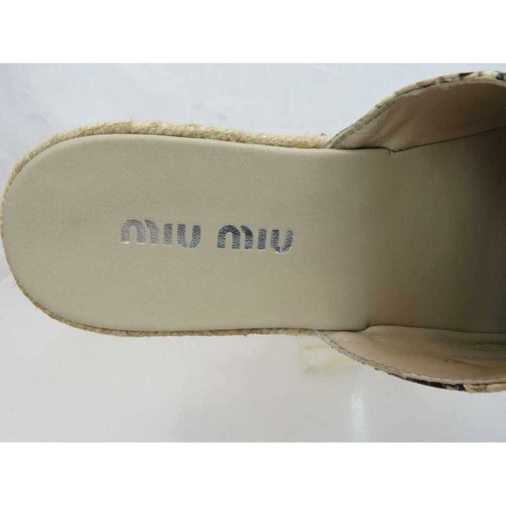 Miu Miu Leather mules & clogs - image 2