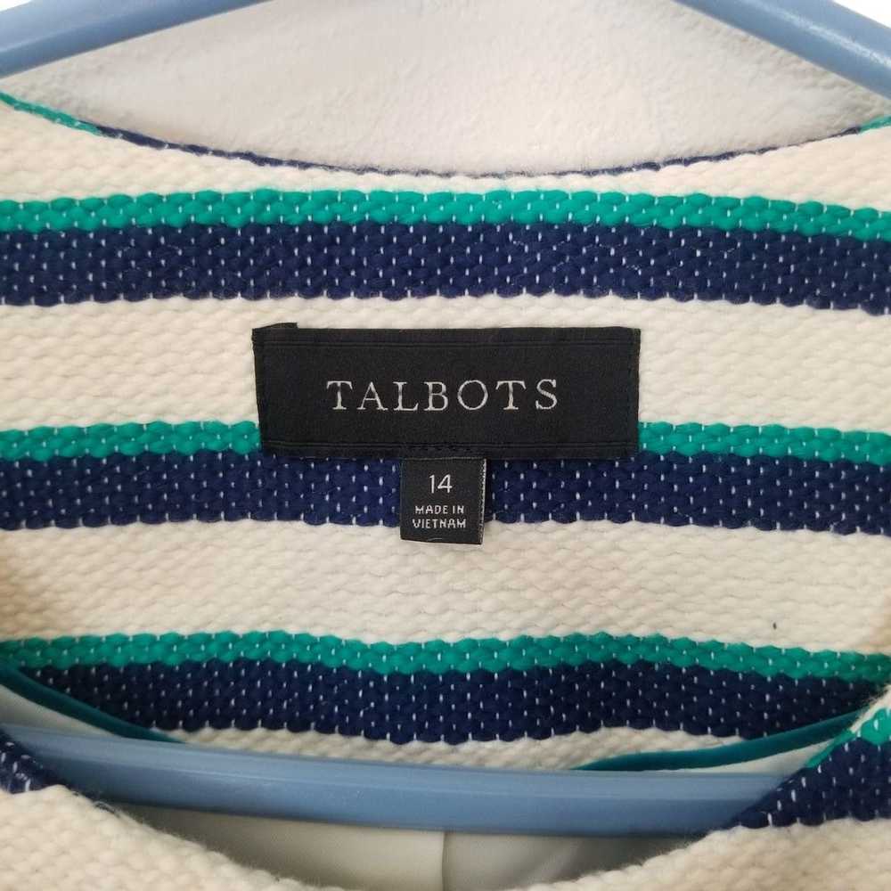 Other Talbots 14 Striped Long Sleeves Snap Fringe… - image 6
