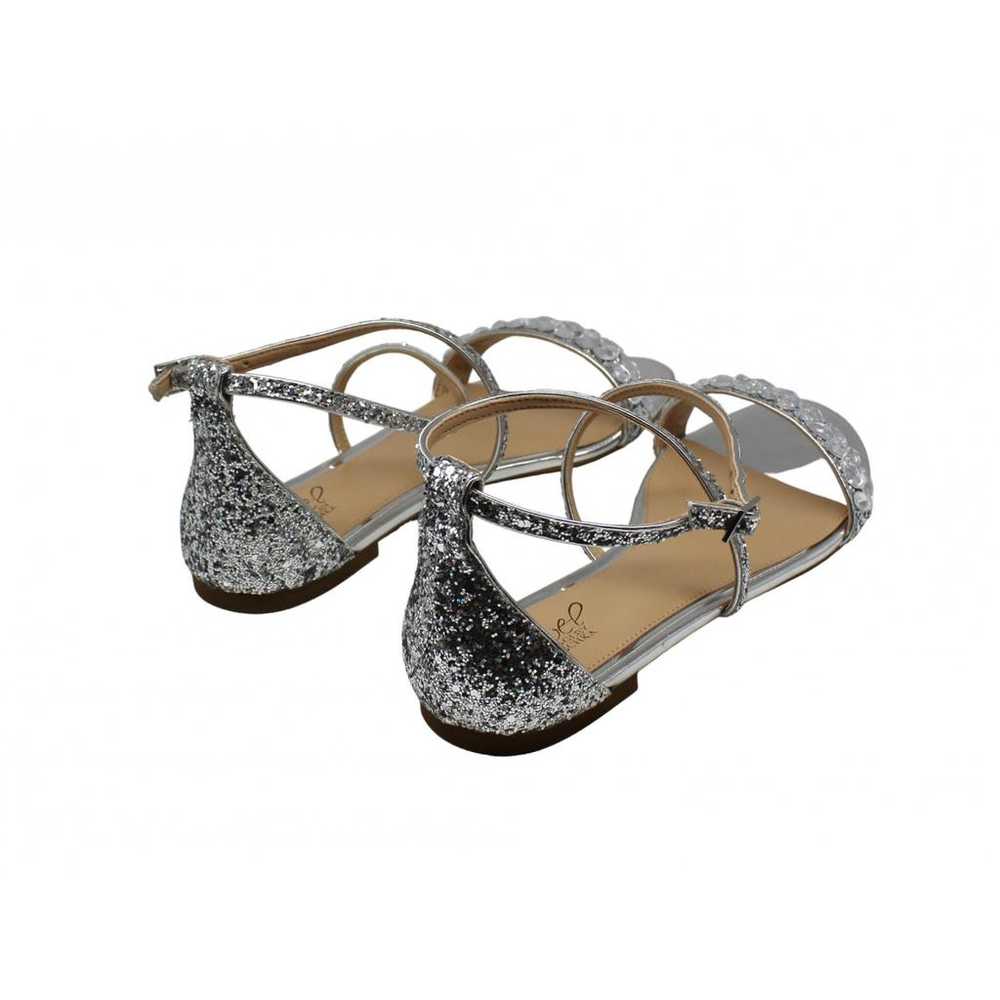 Badgley Mischka Glitter sandal - image 4