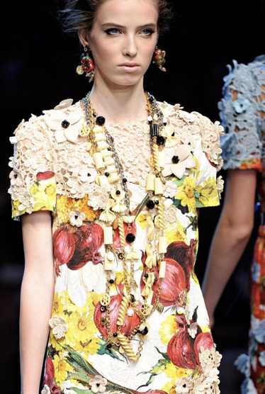 Dolce & Gabbana SS12 Pasta Necklace