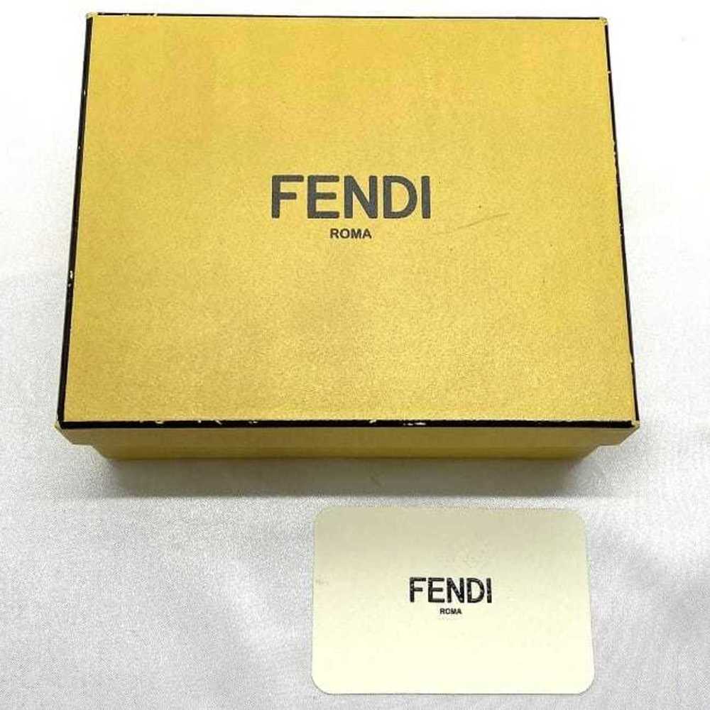 Fendi Fendi Bifold Wallet Brown Black Gold Zucca … - image 10