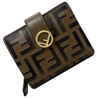 Fendi Fendi Bifold Wallet Brown Black Gold Zucca … - image 1