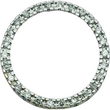 10K .25ctw Diamond Circle Pendant