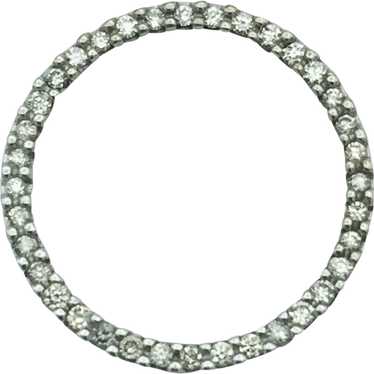 10KW .75ctw Diamond Circle Pendant