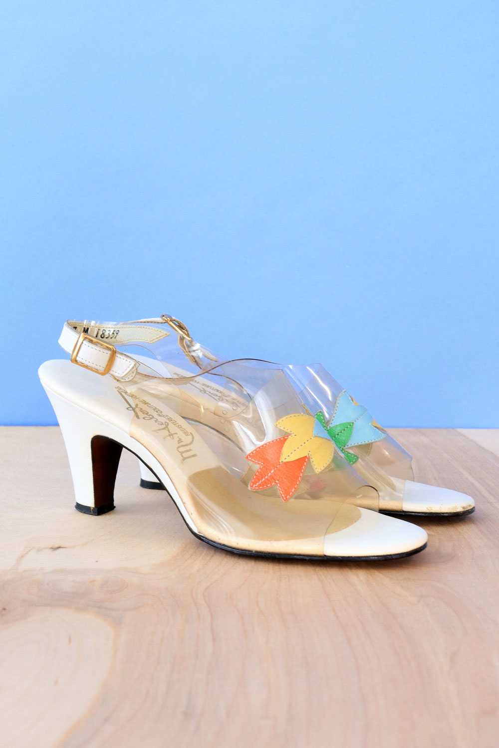 Mr. Herbert Clear Leaf Heels 6.5-7 - image 1