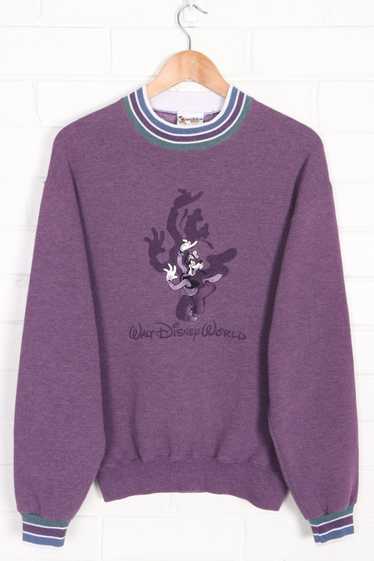 DISNEY Dancing Goofy Embroidered Ringer Sweatshir… - image 1