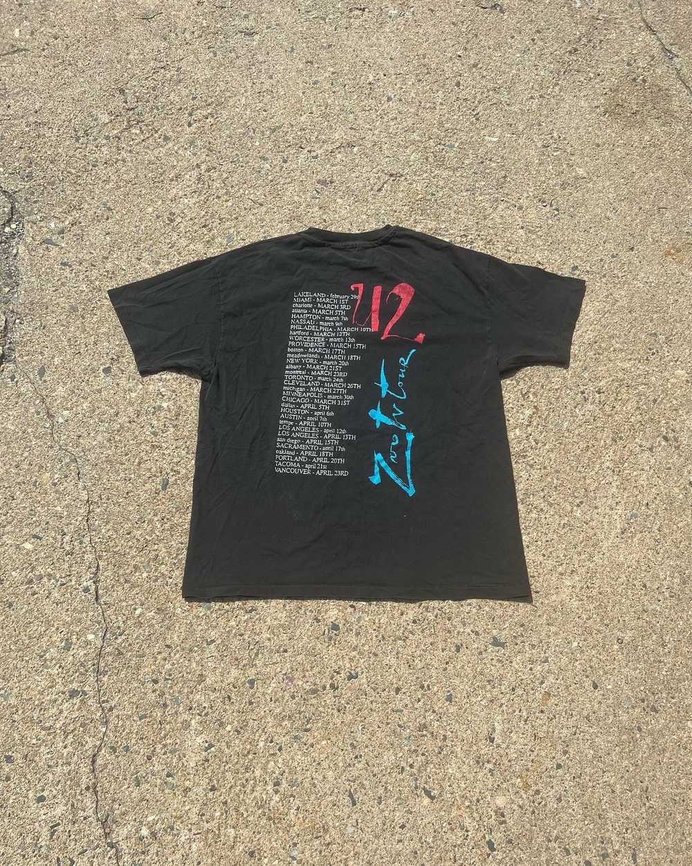 1991 U2 Zoo Tv Tee - image 3