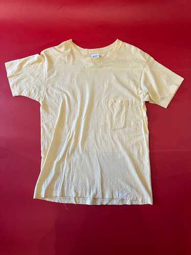 90’s Yellow Gap Pocket T Shirt