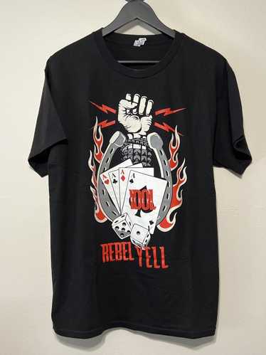 Band Tees Billy Idol Rebel Yell T Shirt Size L Bla