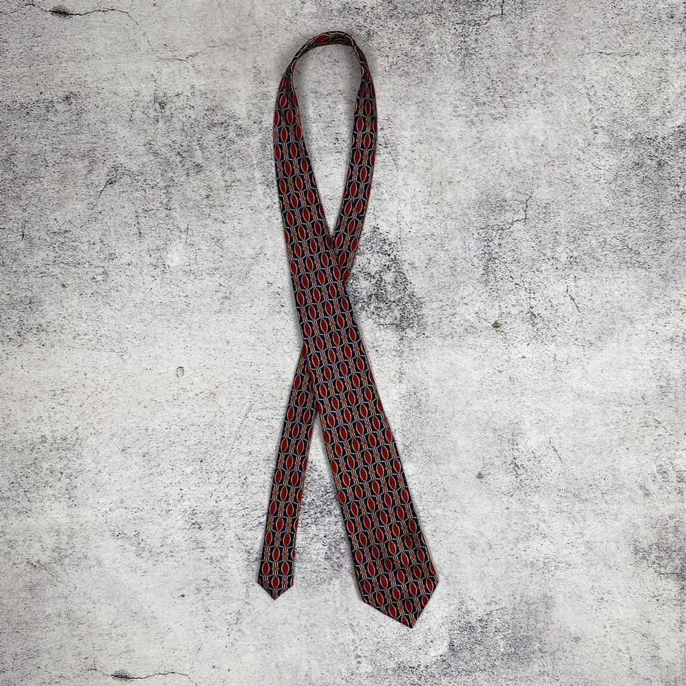 Lanvin Lanvin Men’s Tie Pure Silk Red Navy - image 10