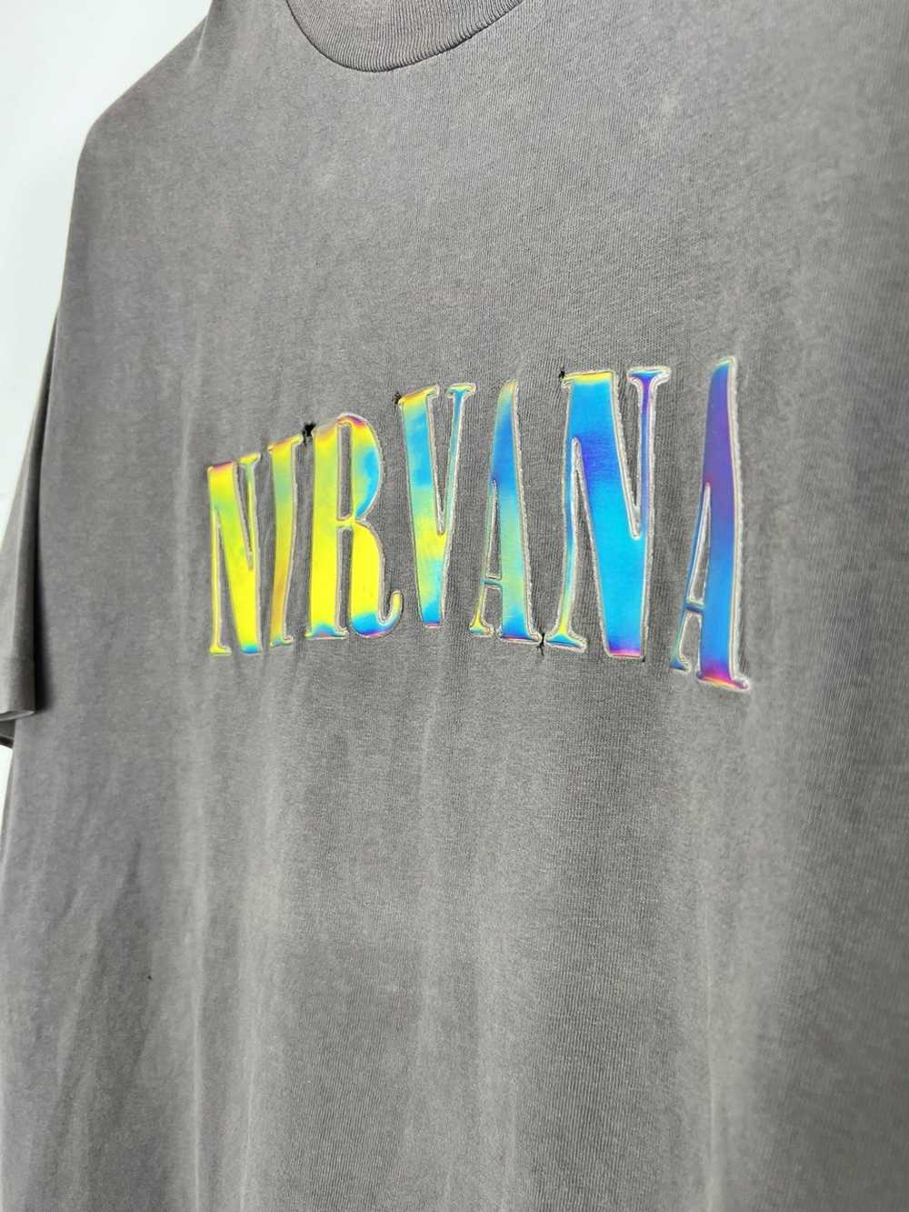 Vintage Vintage 90s Nirvana Rare Holograph T Shir… - image 3