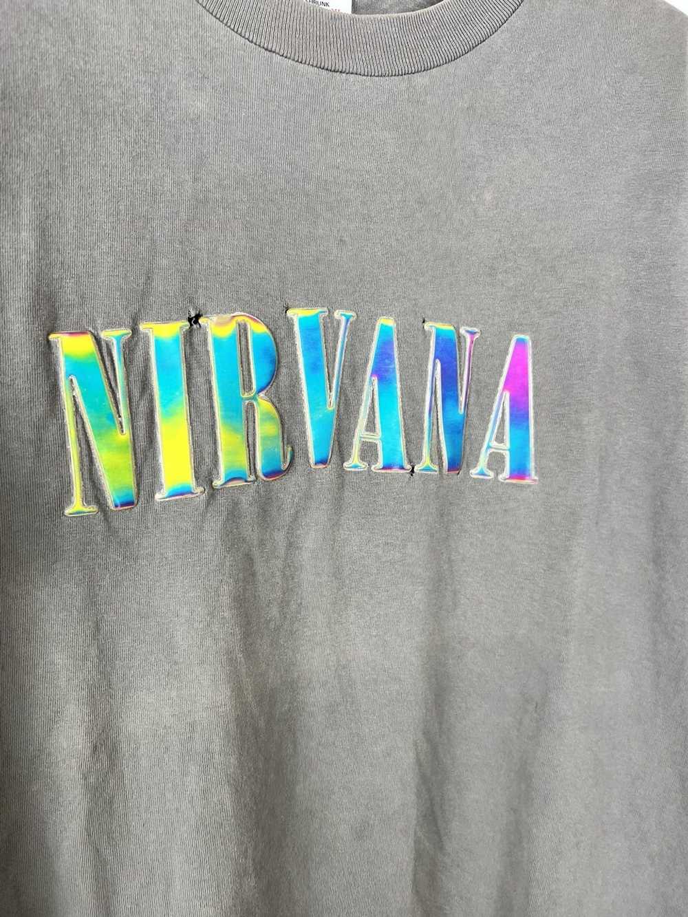Vintage Vintage 90s Nirvana Rare Holograph T Shir… - image 4