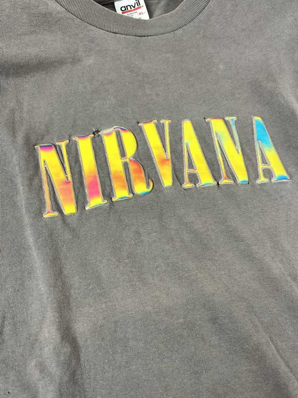Vintage Vintage 90s Nirvana Rare Holograph T Shir… - image 8