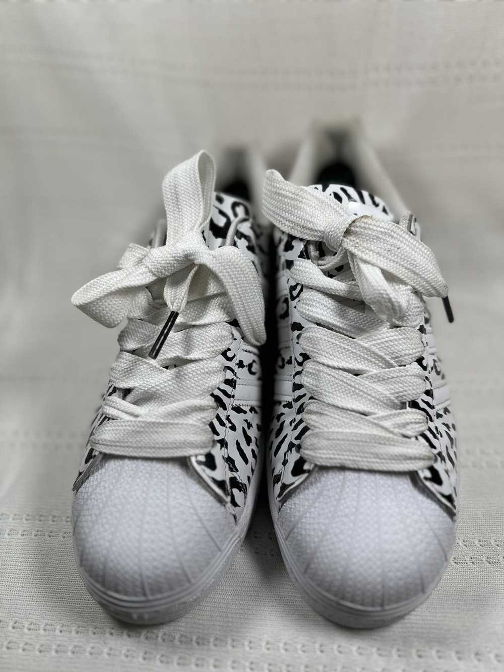 adidas x_plr j off white & cheetah print shoes