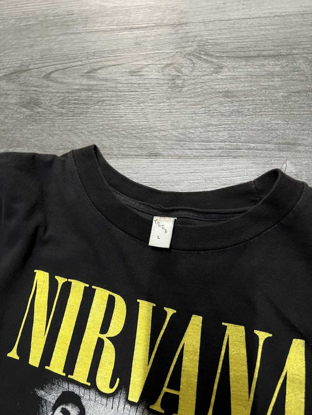 Nirvana × Vintage Vintage Nirvana Shirt Kurt Coba… - image 5
