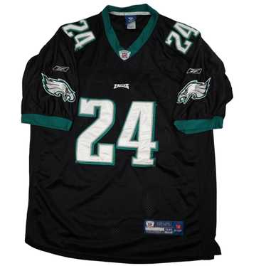 Mens NFL Apparel Reebok Philadelphia Eagles SS Button Bowling Shirt : Size  L