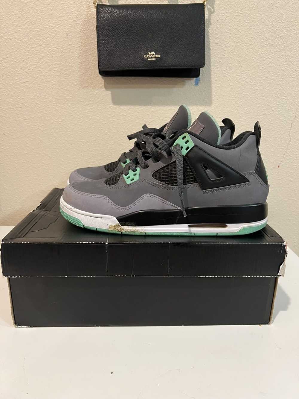 Nike × Streetwear × Vintage Air Jordan 4 green gl… - image 3