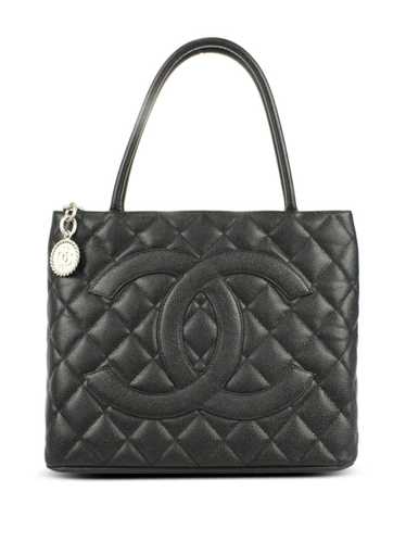 CHANEL Pre-Owned 2000 Medallion leather tote bag … - image 1