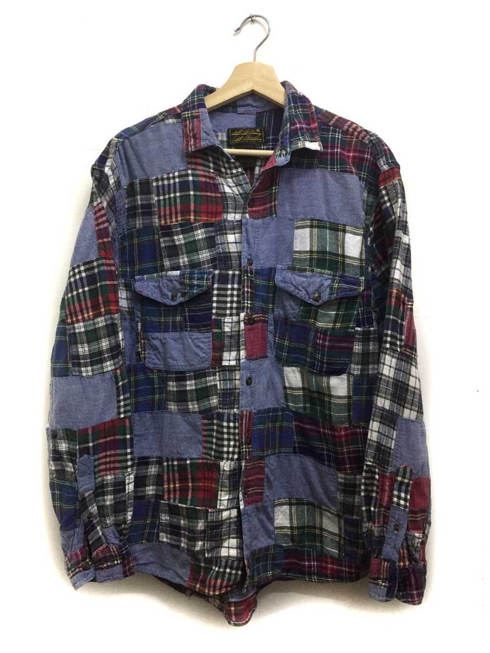 Eddie Bauer Patchwork shirt button up eddie bouer - image 1