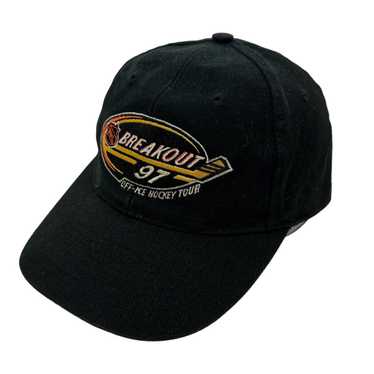 vtg rare vancouver canucks skate logo sports specialties snapback hat cap