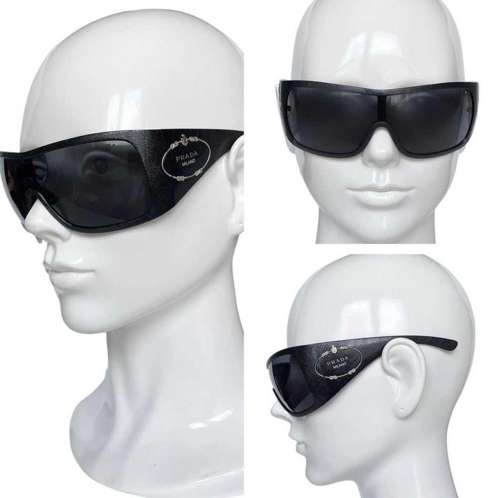 Prada Prada Sunglasses vintage logo oversized mas… - image 4