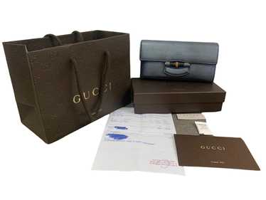 Gucci Bamboo Leather Handbag (SHG-25568) – LuxeDH