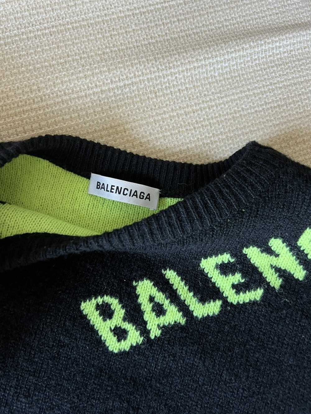 Balenciaga × Streetwear Balenciaga Black Sweater - image 2