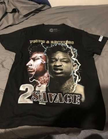 Custom Number And Name Drake And 21 Savage It's All A Blur Tour Her Loss  White Design Baseball Jersey Shirt - Banantees