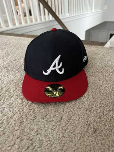 Atlanta Braves Navy Cursive 59FIFTY Fitted Hats