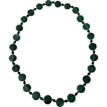 Gorgeous Chrysoprase Necklace - Hand Knotted - image 1