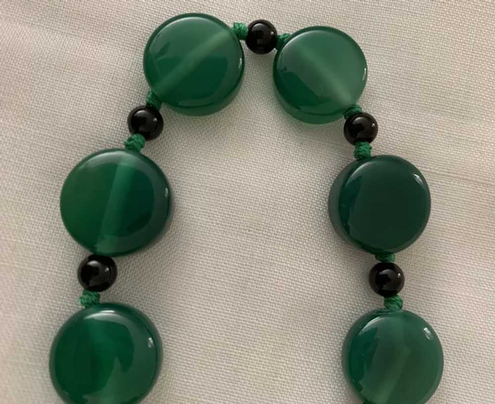 Gorgeous Chrysoprase Necklace - Hand Knotted - image 2