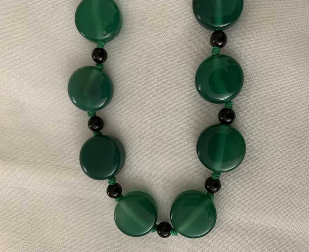 Gorgeous Chrysoprase Necklace - Hand Knotted - image 3