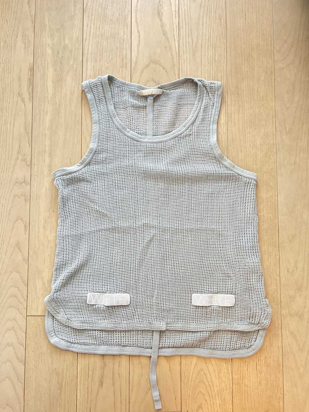 Off-White Off White Mesh/Net Sleeveless Tank M - image 1