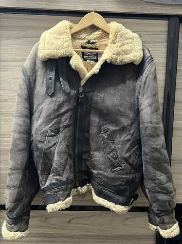 B 3 × Schott × Vintage SCHOTT NYC B-3 Sheepskin Le