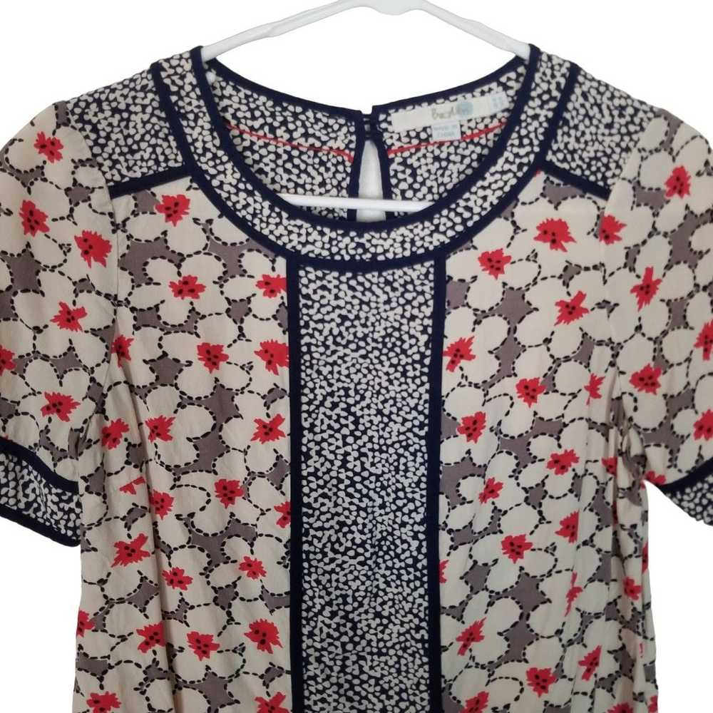 Boden Boden 4 Floral Hotchpotch Short Sleeves Ali… - image 2