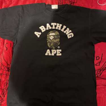 Bape 1st Camo College Tee - image 1