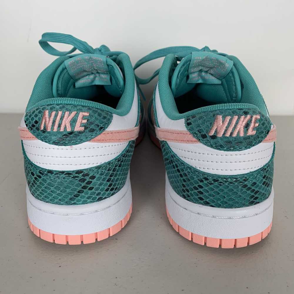 Nike Dunk Low Snakeskin Washed Teal Bleached Coral - image 4